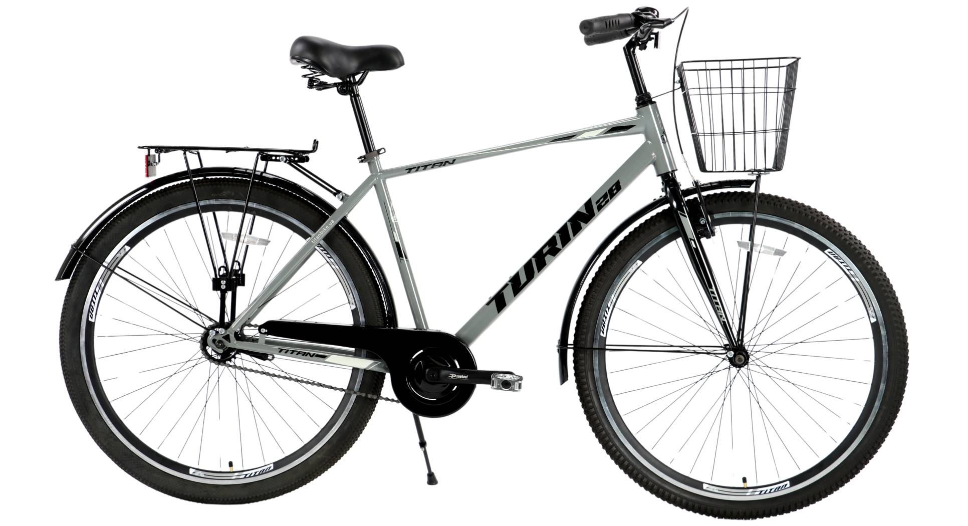 Фотографія Велосипед Titan Turin 28" размер M рама 18" (2024), Серый